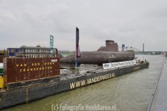 Duitse onderzeeër in Nijmegen. Foto's Onno Swart